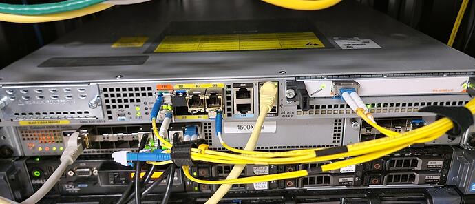 ASR1001-x in the rack